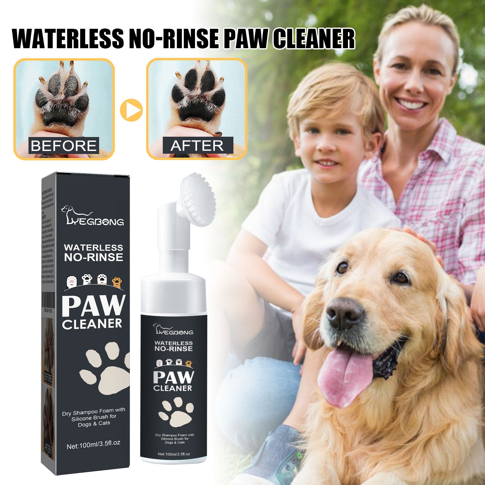 PurePaws™ Deep Clean Foam | Paw Cleaner for Dogs & Cats