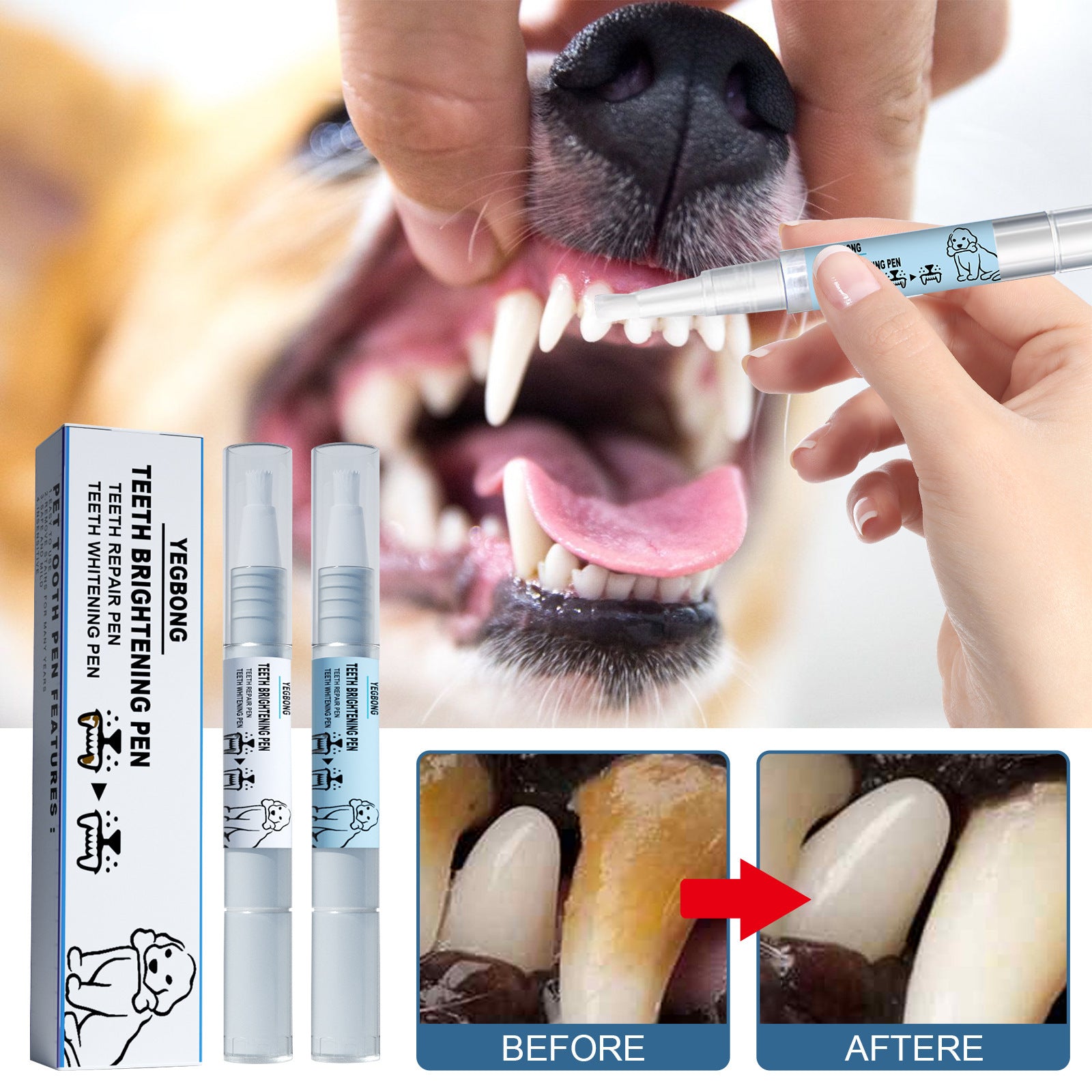 SmileyPaws™ Teeth Pen | Pet Teeth Whitening & Tartar Remover